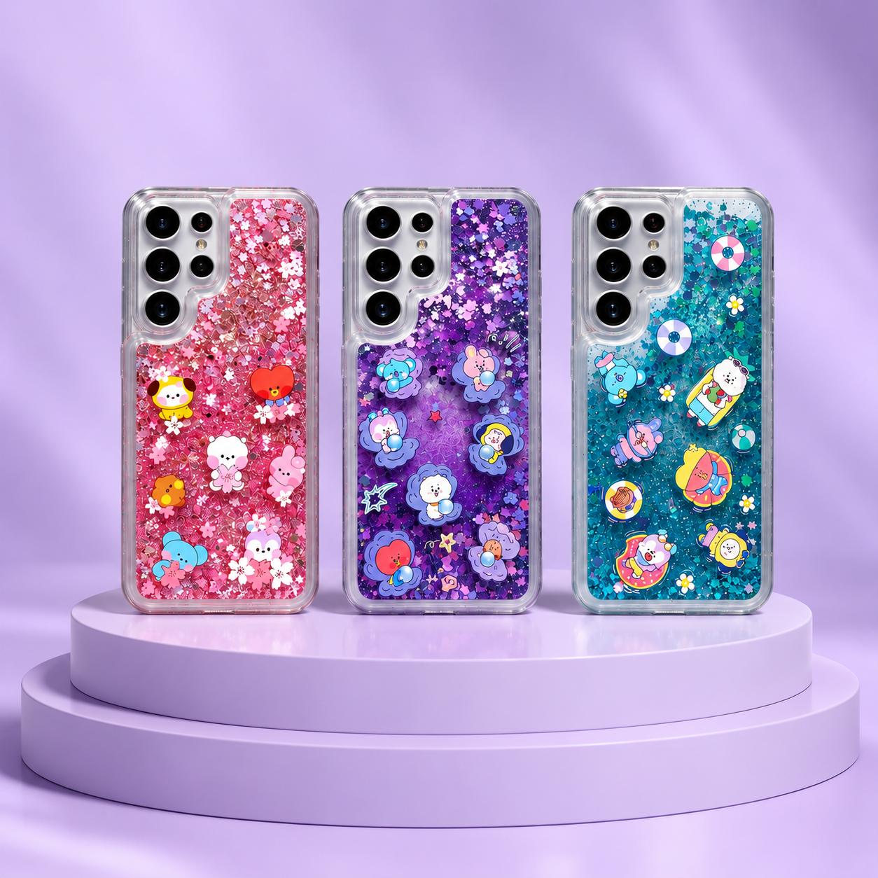Bangtan21 Glitter Cases for Samsung