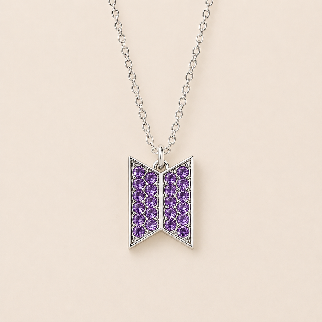 Purple Crystal Necklace