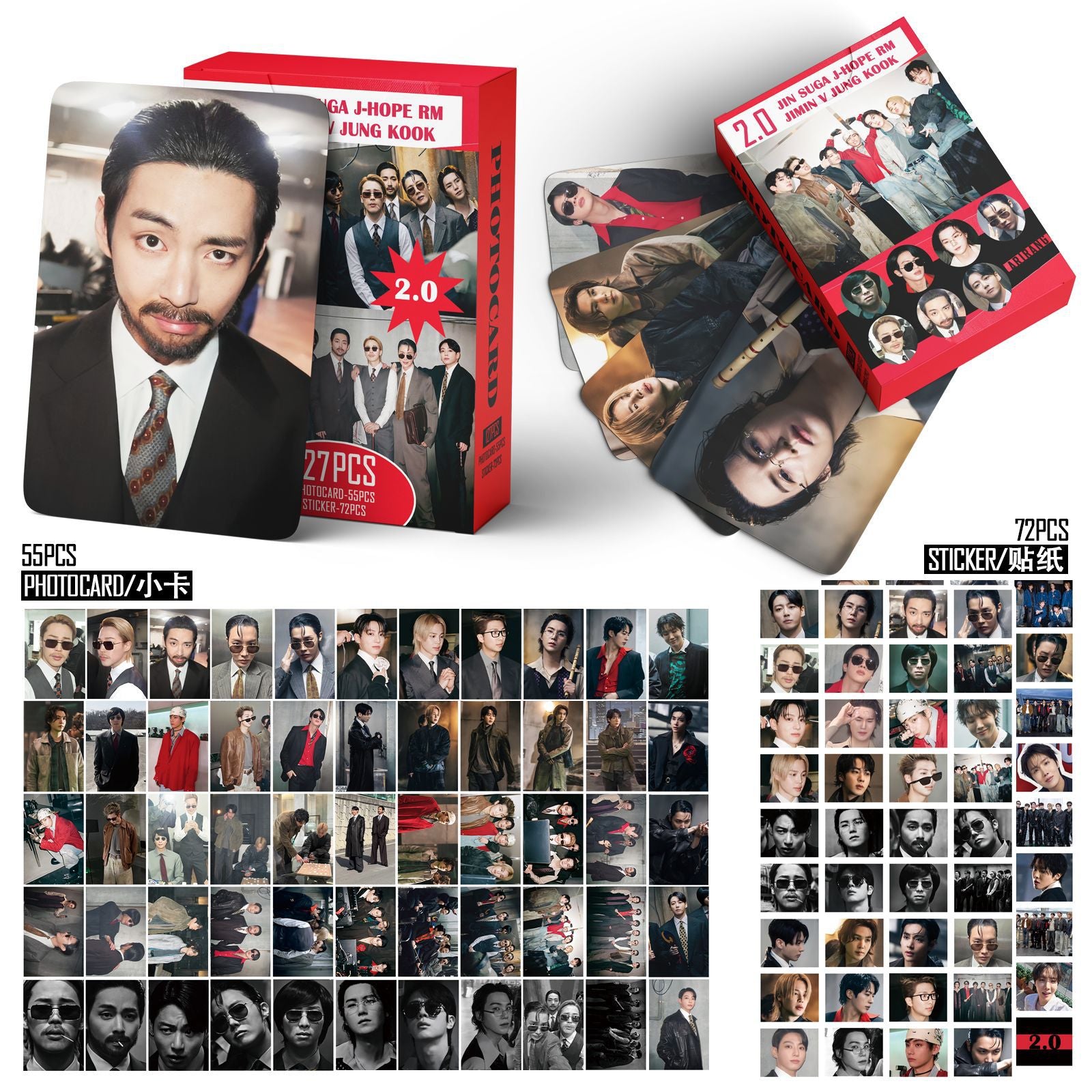 Lomo cards + Stickers 127pcs