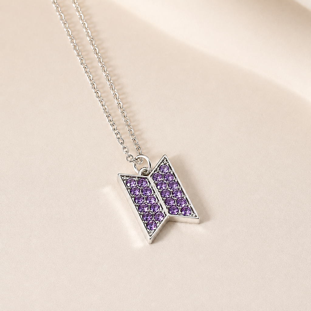 Purple Crystal Necklace